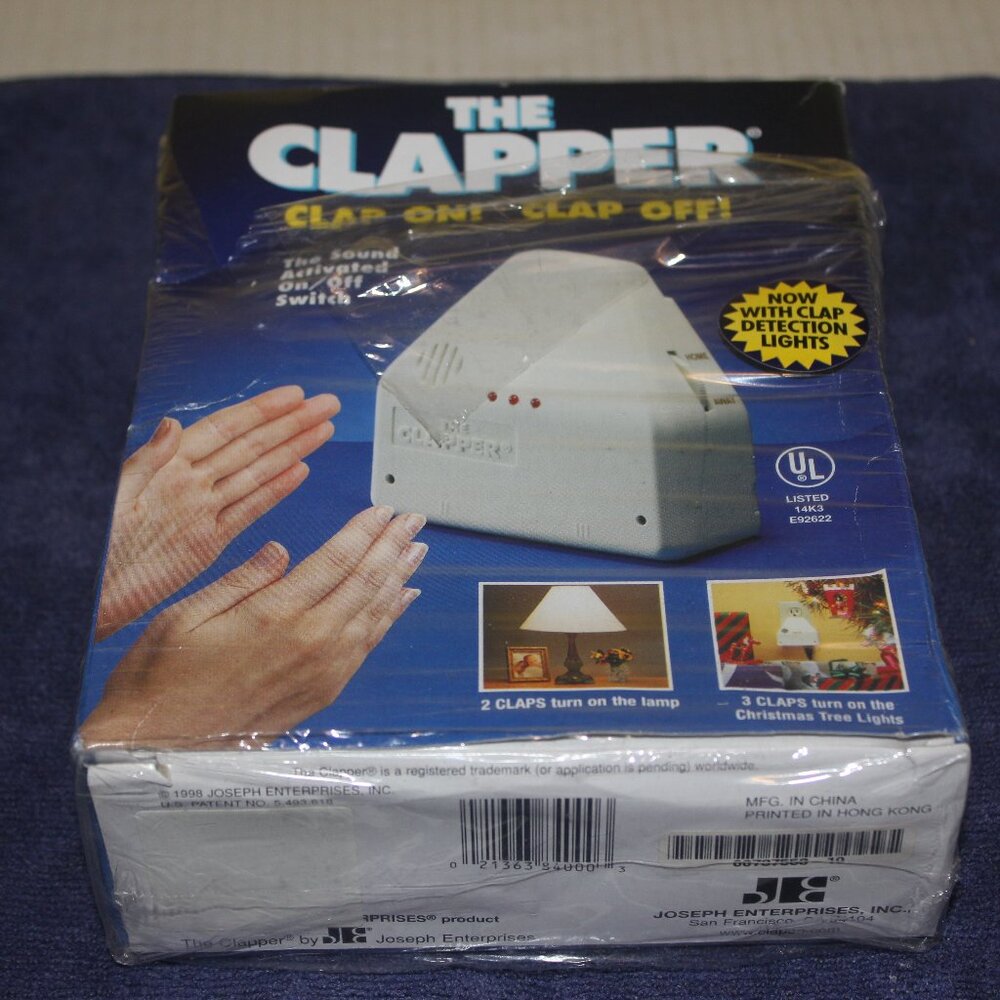 THE CLAPPER CLAP ON CLAP OFF           READ THE DESCRIPTION